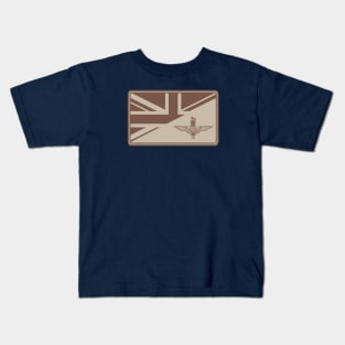 Parachute Regiment Union Jack Patch (desert subdued) Kids T-Shirt